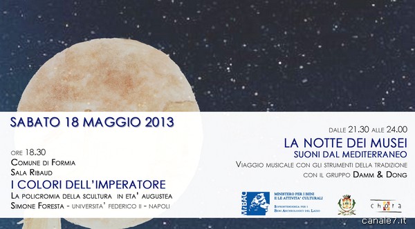 Eventi Museo di Formia – Conferenza e Notte dei Musei 18 Maggio
