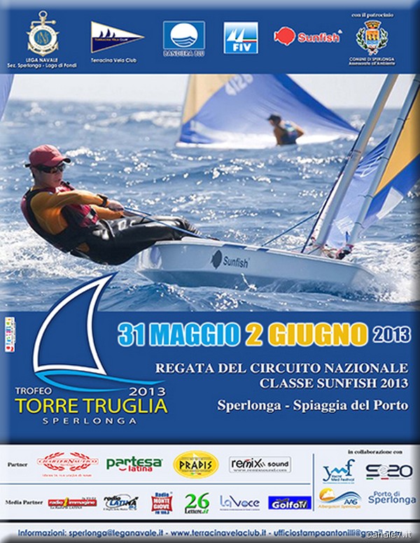 Tappa Nazionale Circuito Sunfish, trofeo “Torre Truglia” a Sperlonga