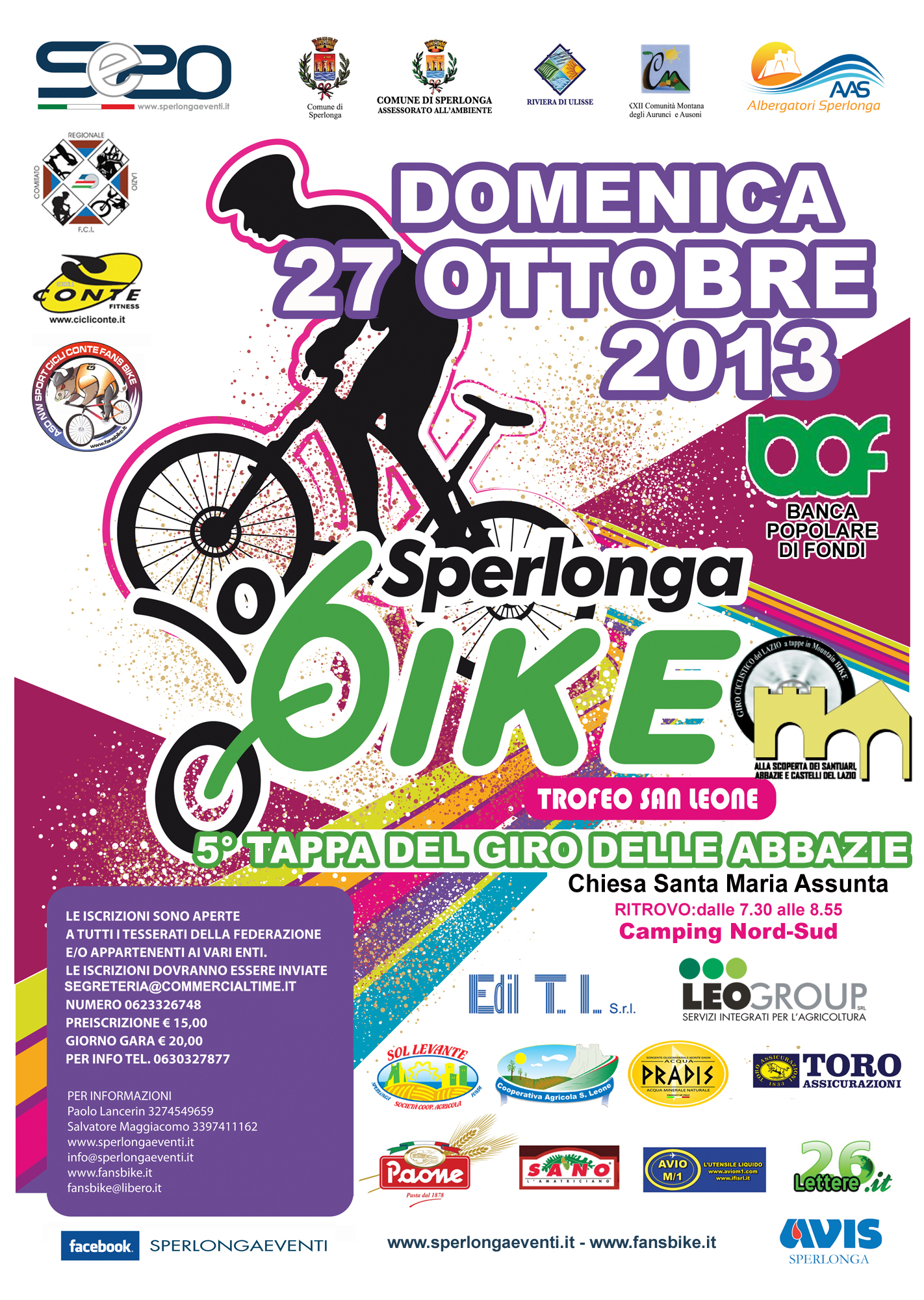 Sperlonga, V Edizione dello “Sperlonga Bike-Trofeo San Leone”