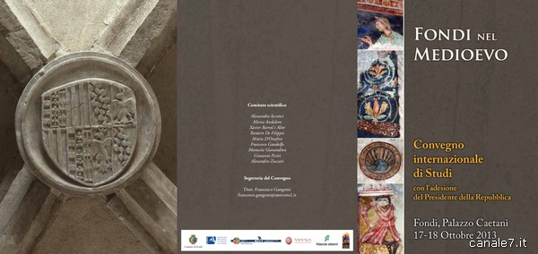 Convegno internazionale di studi “Fondi nel Medioevo”- 17 e 18 ottobre a Palazzo Caetani