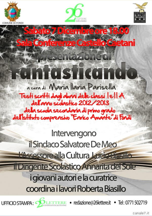 Presentazione del libro per bambini Fantasticando