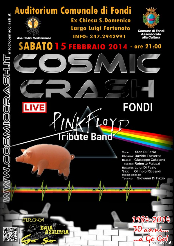 Sabato a Fondi, live la tribute band dei Pink Floyd