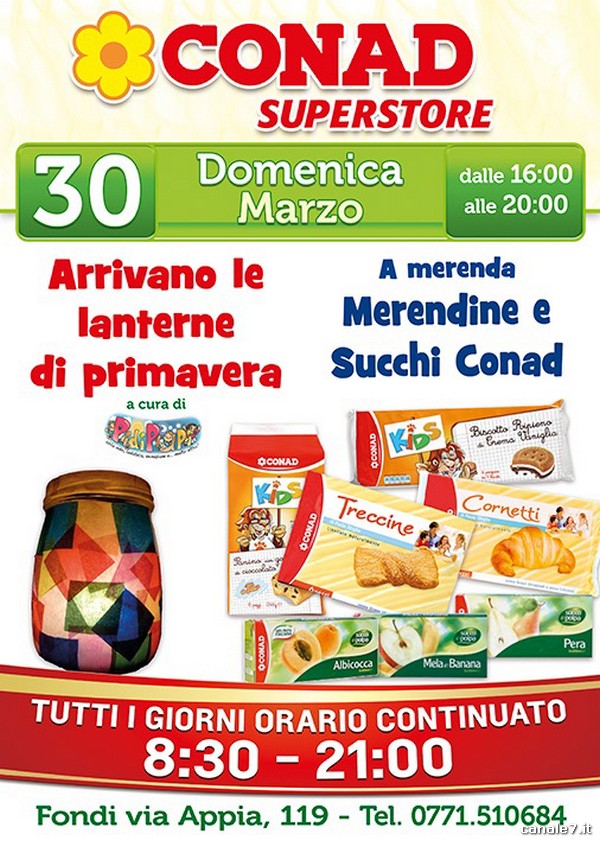 Da Conad Superstore domenica 30 Marzo ancora giochi e merenda!