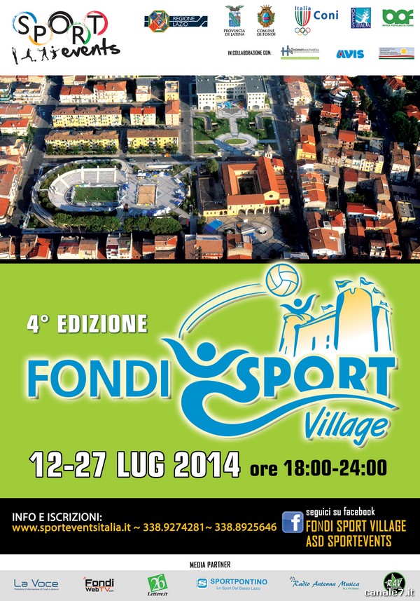 Fondi Sport Village, l’edizione 2014 raddoppia