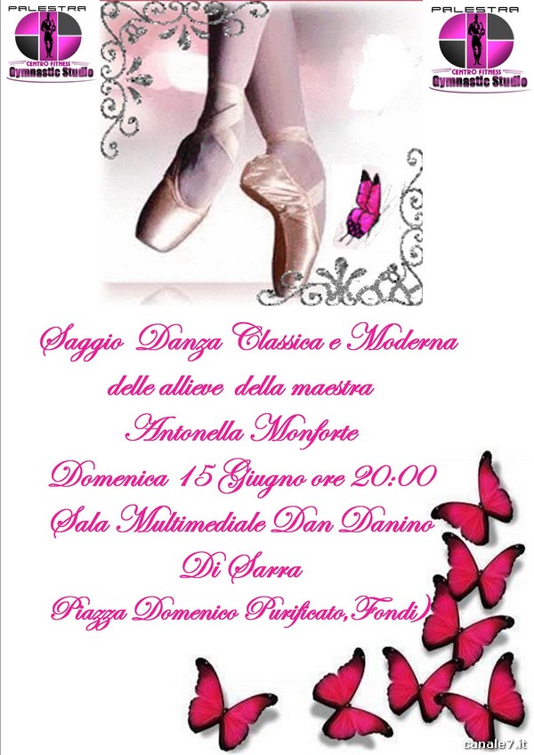 LOCANDINA SAGGIO 2014 DANZA CLASSICA E MODERNA GYMNASTIC STUDIO ANTONELLA MONFORTE_comp