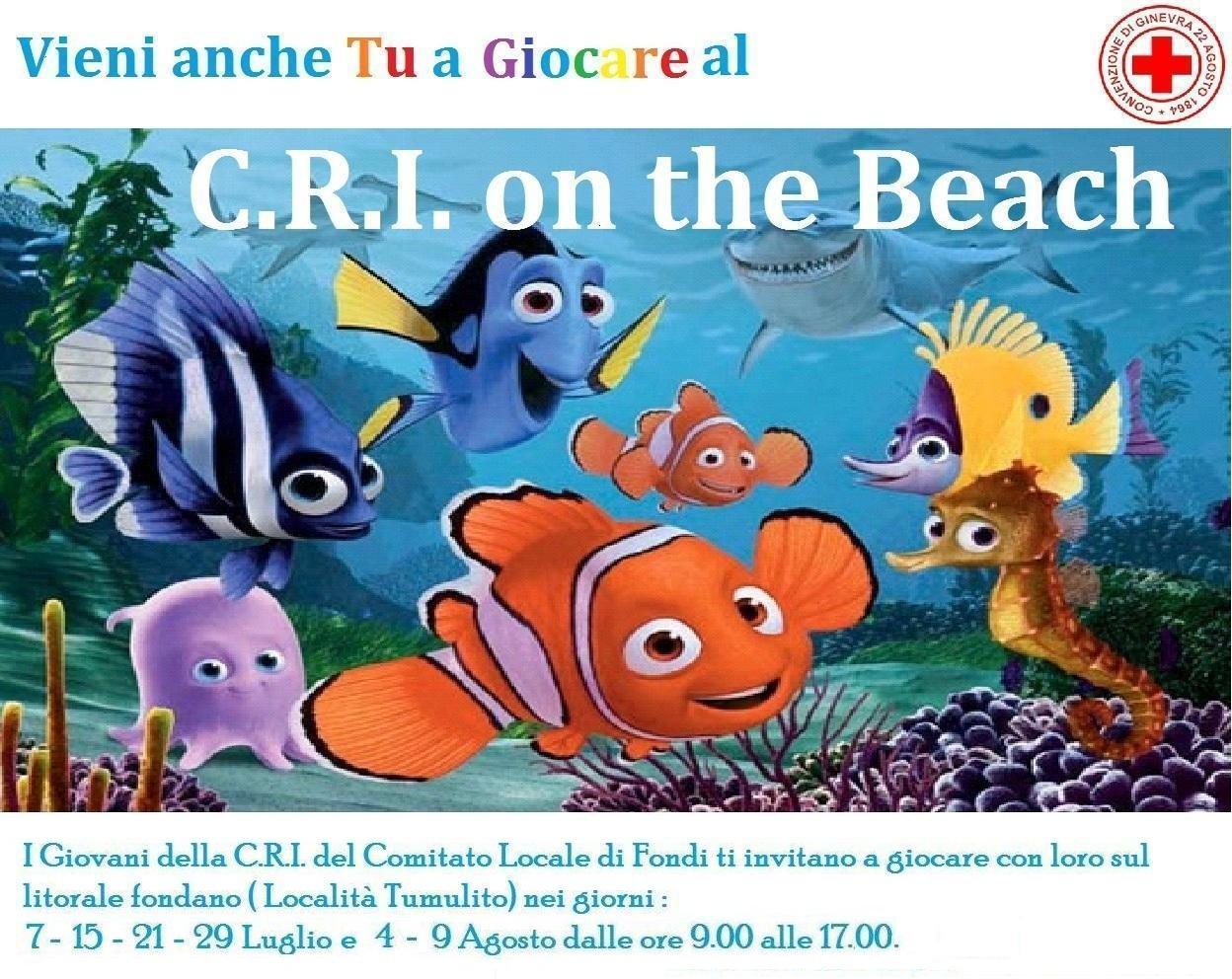 “C.R.I. on the Beach”, attività ludiche al mare