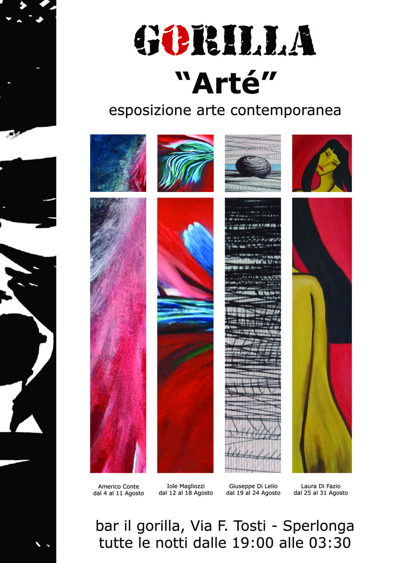 Sperlonga, inaugurata rassegna d’arte contemporanea “Arté” negli spazi del Gorilla