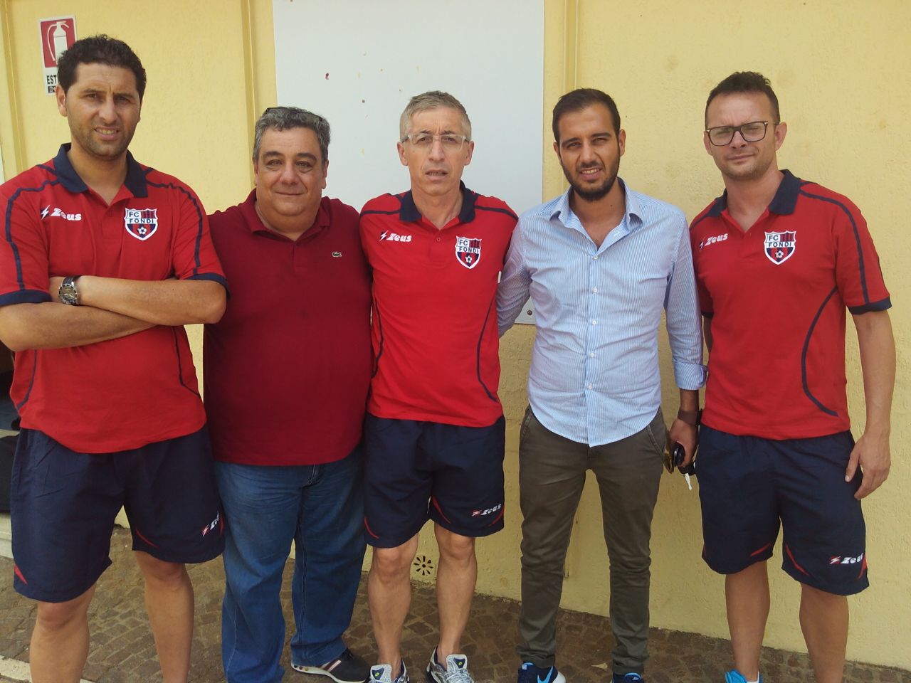 Staff Tecnico con il Presidente Nicola Ciarlone