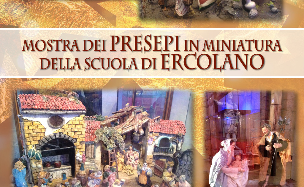 locandina Mostra di Presepi artistici Scuola di Ercolano 2014