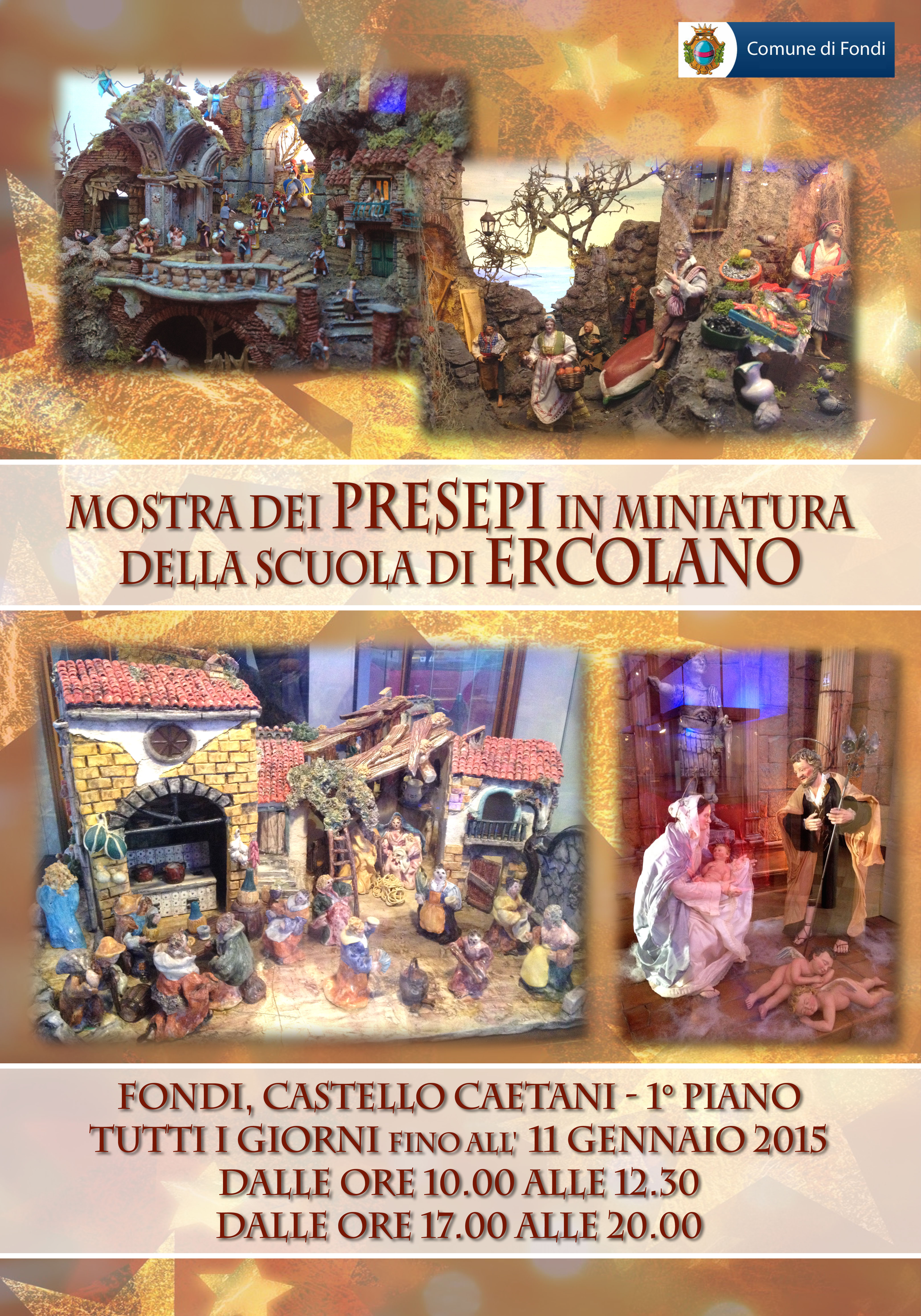 locandina Mostra di Presepi artistici Scuola di Ercolano 2014