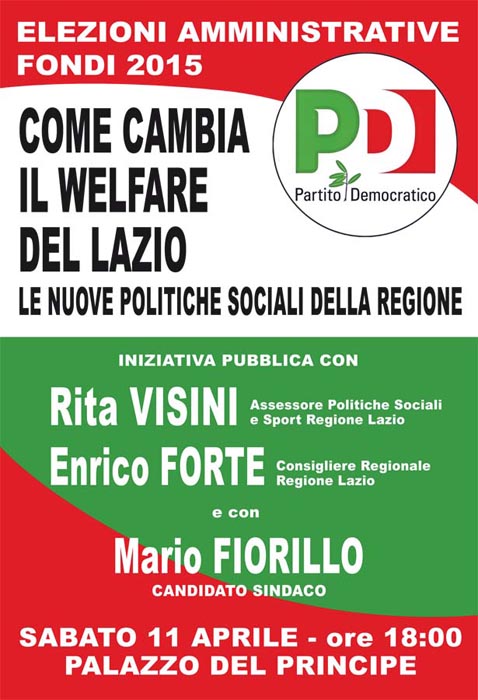 Locandina evento WELFARE apr 2015 PD Fondi