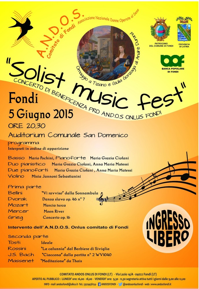 Locandina CONCERTO PRO ANDOS FONDI 5GIU2015