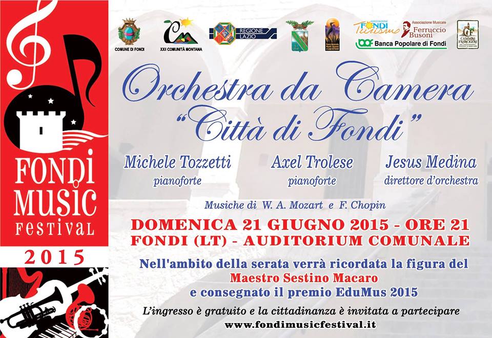 SLIDE CONCERTO ORCHESTRA CITTA' DI FONDI 21GIU2015