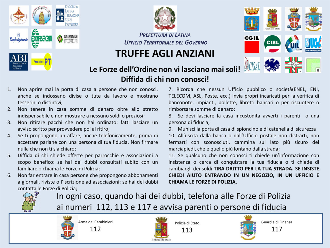 slide consigli contro truffe anziani