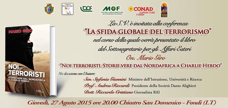 SLIDE CONFERENZA E PRESENTAZIONE LIBRO TERRORISMO (AGO2015)