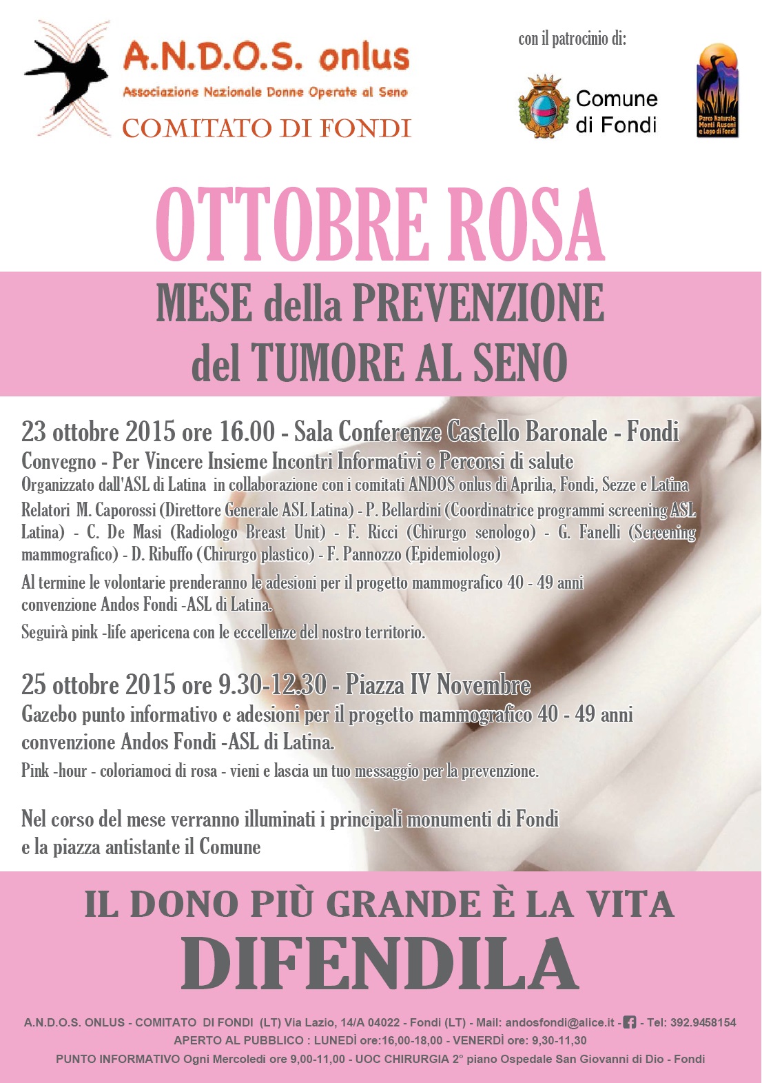 Andos Fondi Locandina Ottobre Rosa 2015