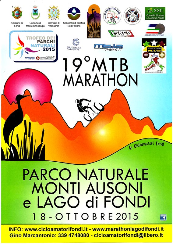 locandina 19° Marathon Parco dei Monti Ausoni e Lago di Fondi