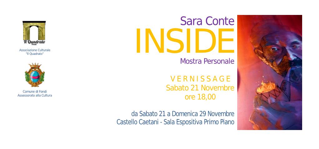 slide inaugurazione mostra personale Sara Conte nov2015