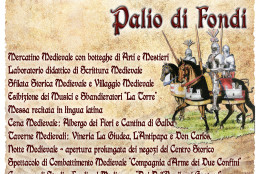 Festa Medievale: Sabato 25 e Domenica 26 Fondi rivive il Medioevo