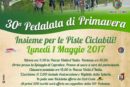 “Pedalata di Primavera Città di Fondi” – 30^ edizione: Lunedì 1° Maggio 2017, ritrovo ore 9.00 in piazza Unità d’Italia