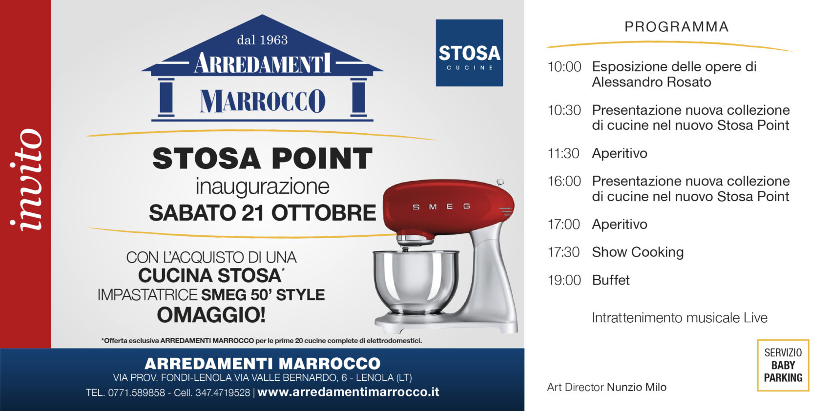 Invito Marrocco Inaugurazione Punto Stosa