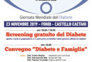 Sabato 23 Novembre, Giornata Mondiale del Diabete