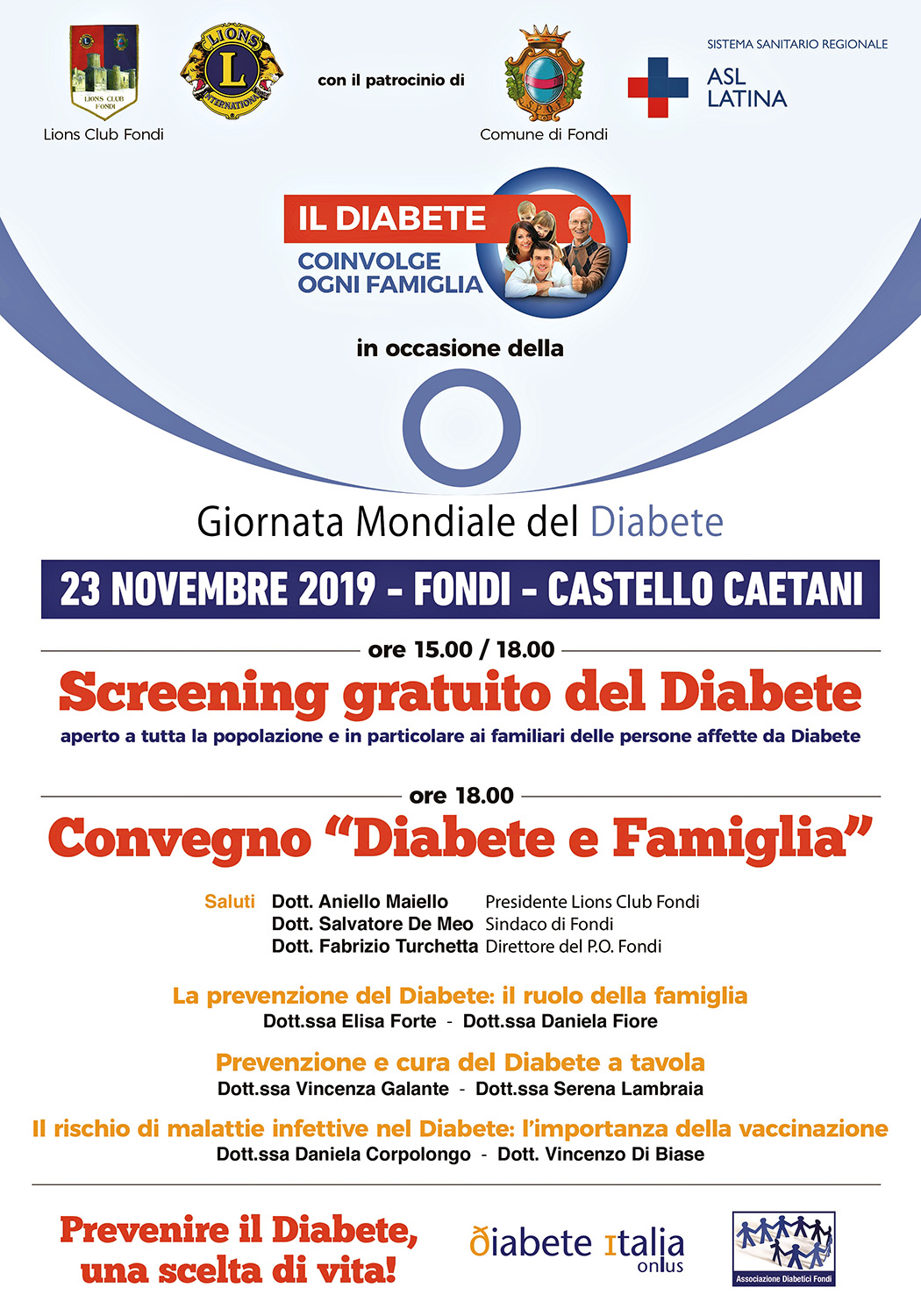 LOC. Giornata Mondiale del Diabete 2019