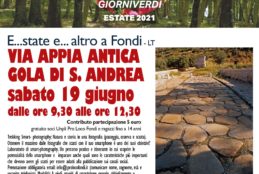 Pro Loco Fondi, evento escursione sulla Via Appia Antica gola di S. Andrea