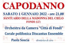 Fondi, sabato primo gennaio a Santa Maria la 17^ edizione del Concerto di Capodanno