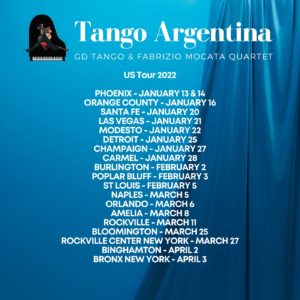 Le date del tour 2022 in America di Tango Argenina