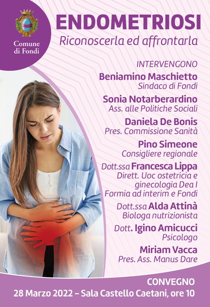 locandina convegno endometriosi Fondi